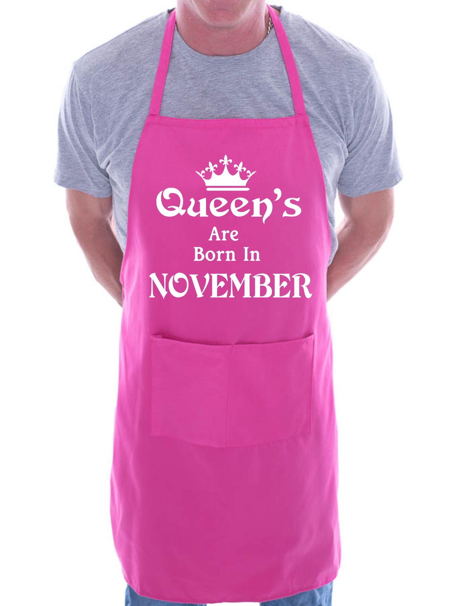 Born In November Birthday Funny Joke BBQ Apron