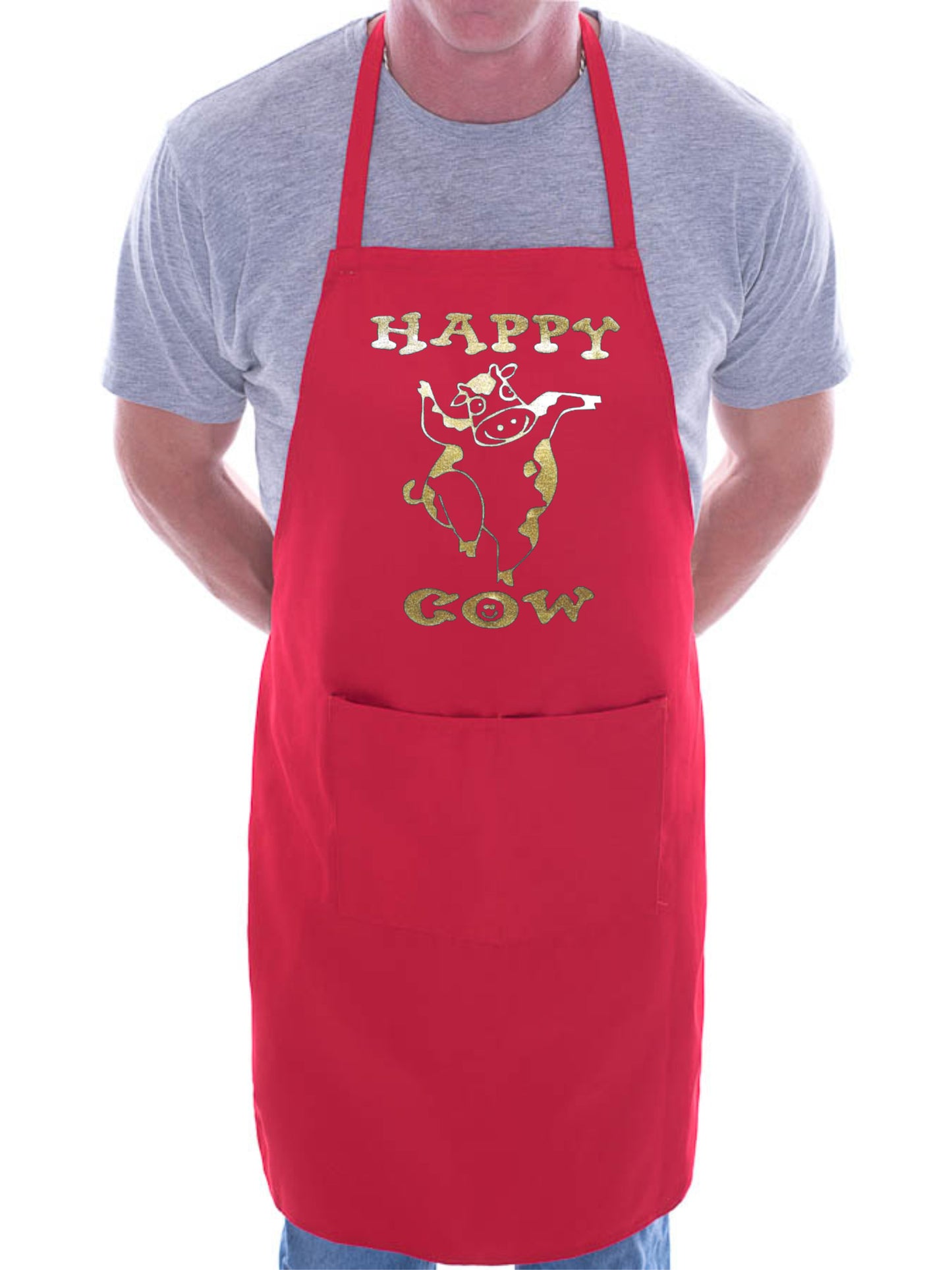 Happy Cow BBQ Funny Apron
