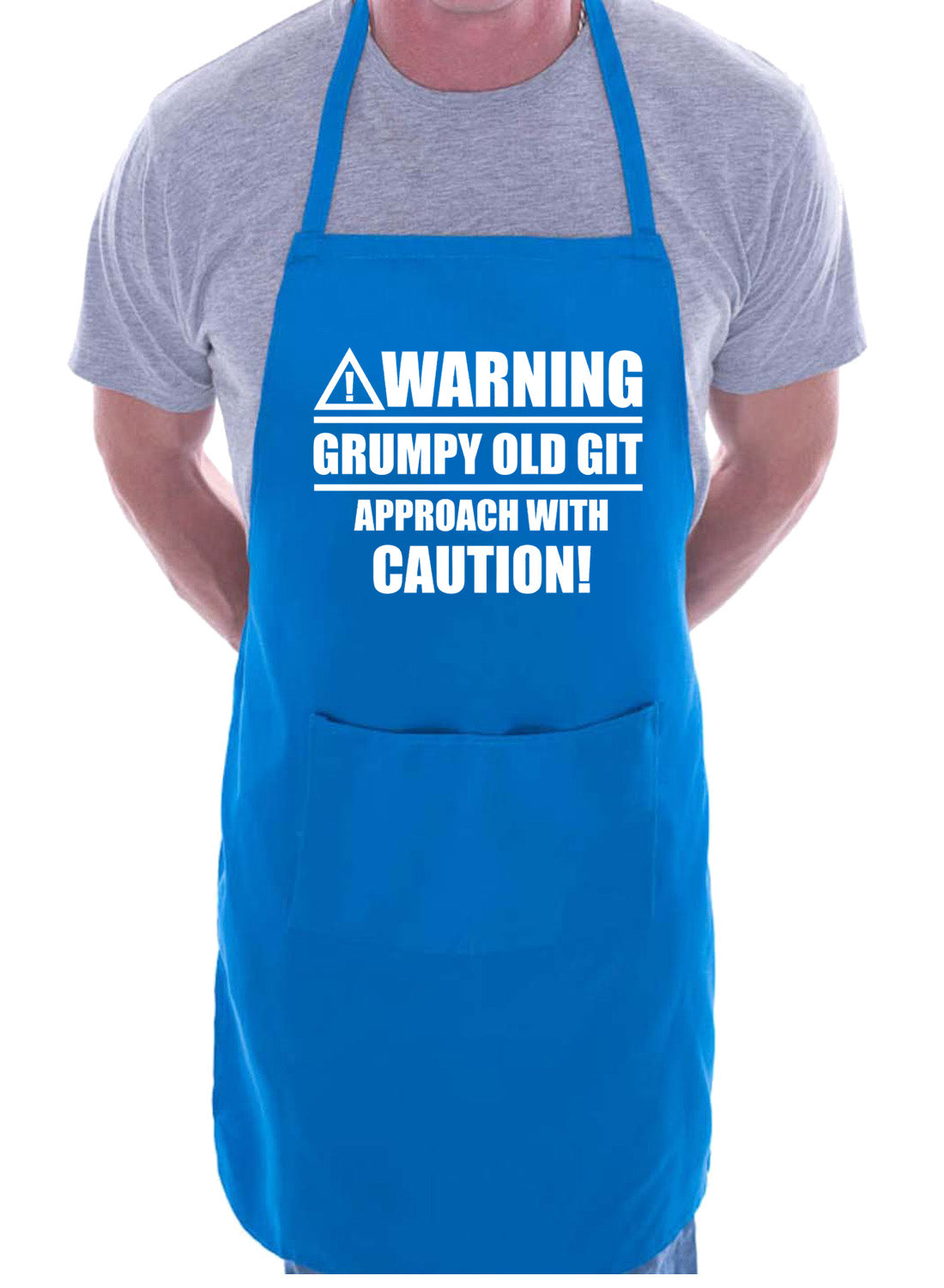 Warning Grumpy Git Birthday Funny BBQ Apron