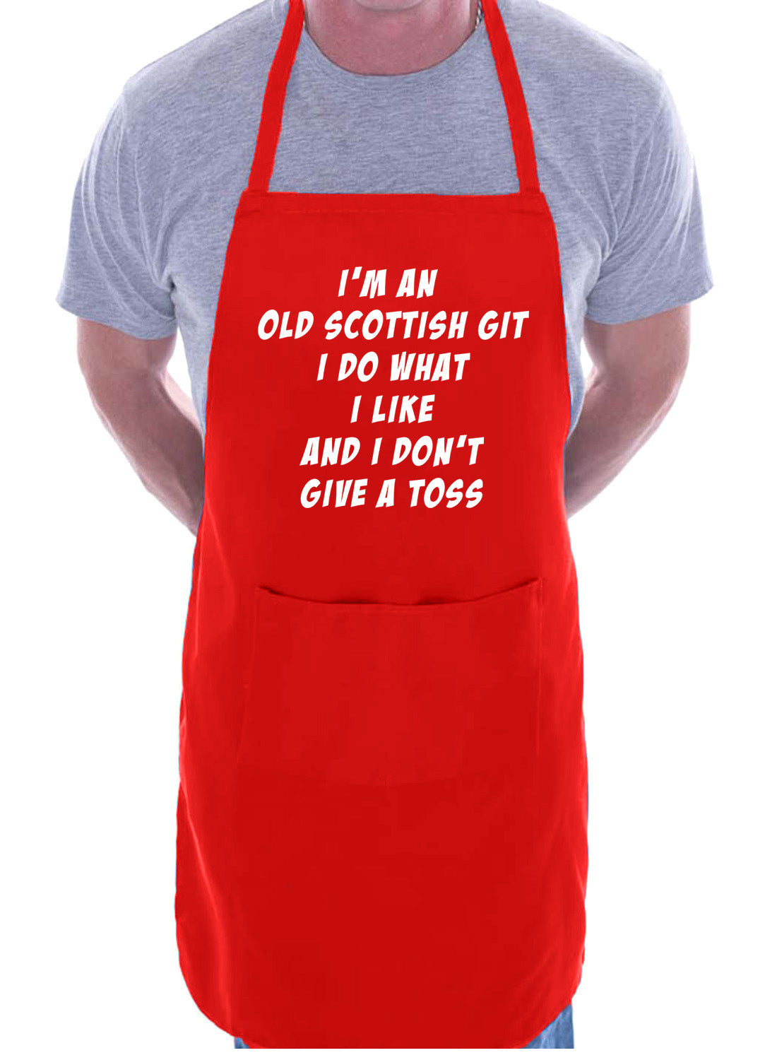 Old Scottish Git Scotland Fan Birthday Gift Funny Novelty BBQ Cooking Apron