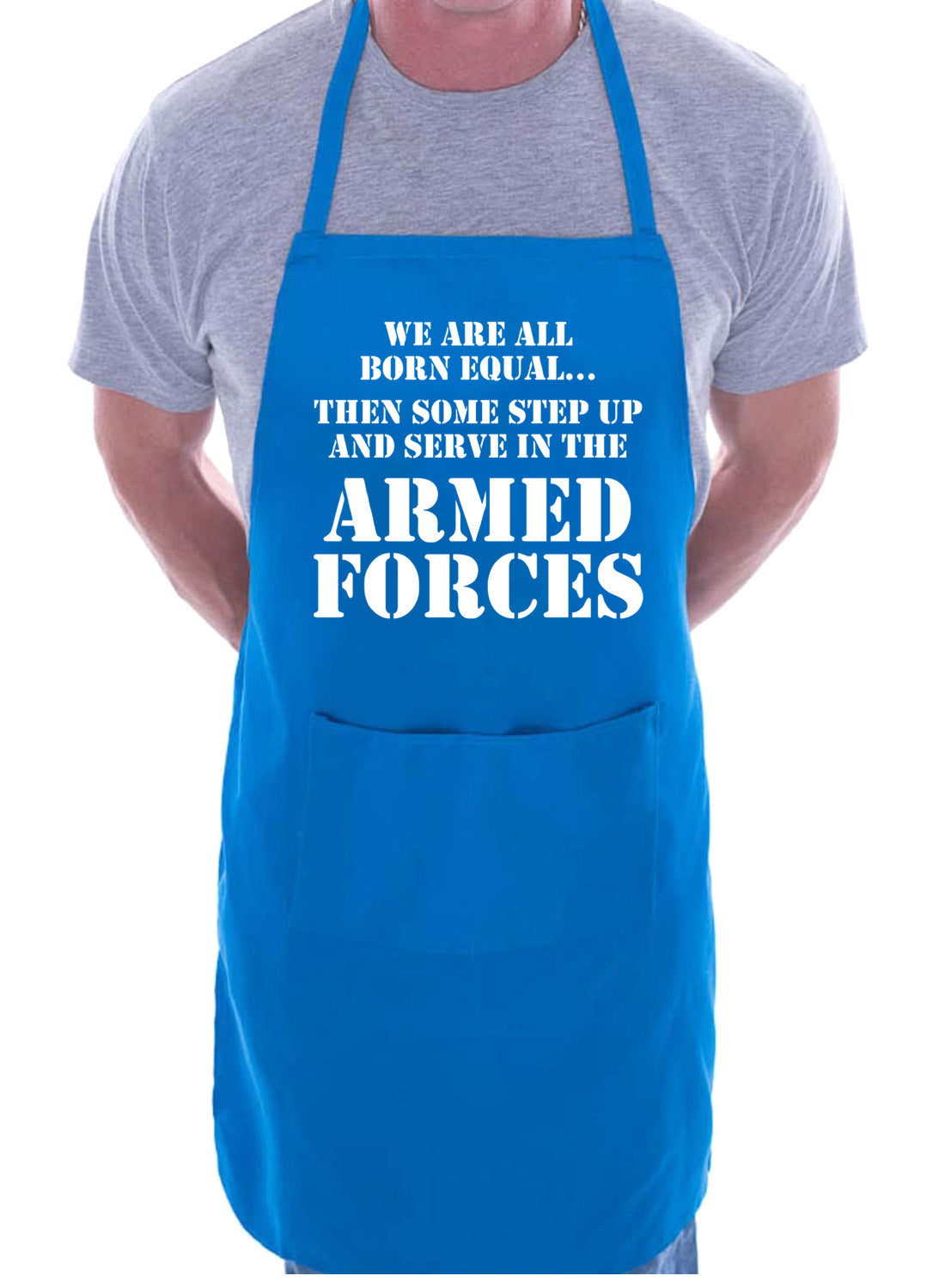 Armed Forces Serving In The Army Nay Raf Gift Novelty Cooking BBQ Apron