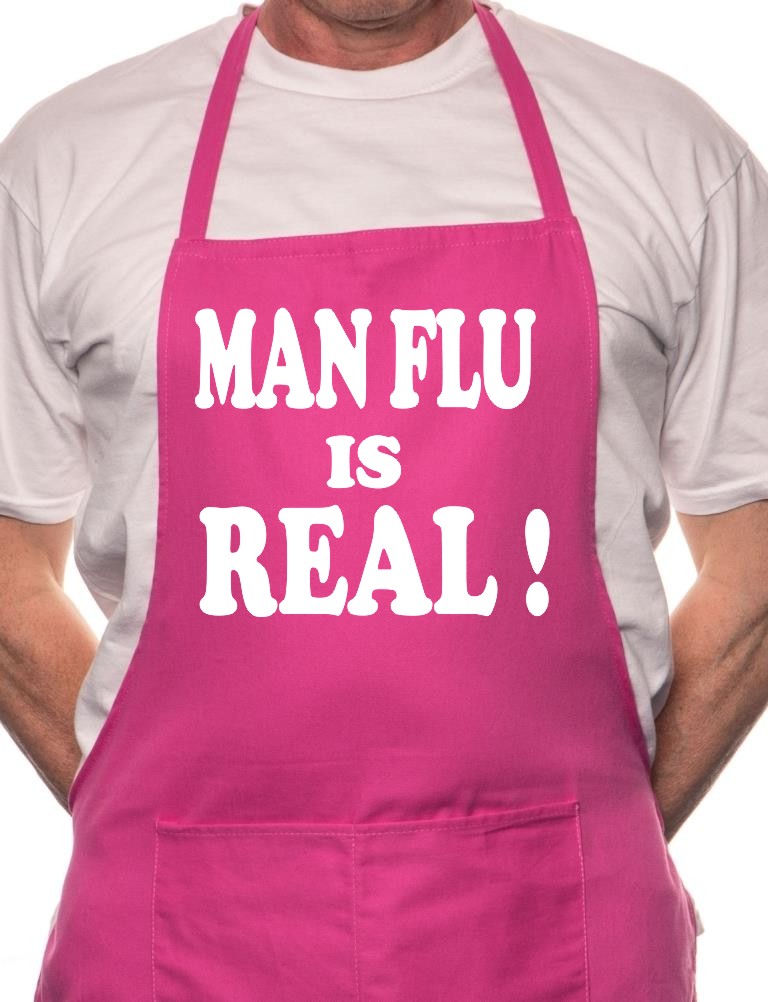 Man Flu Is Real BBQ Funny Apron