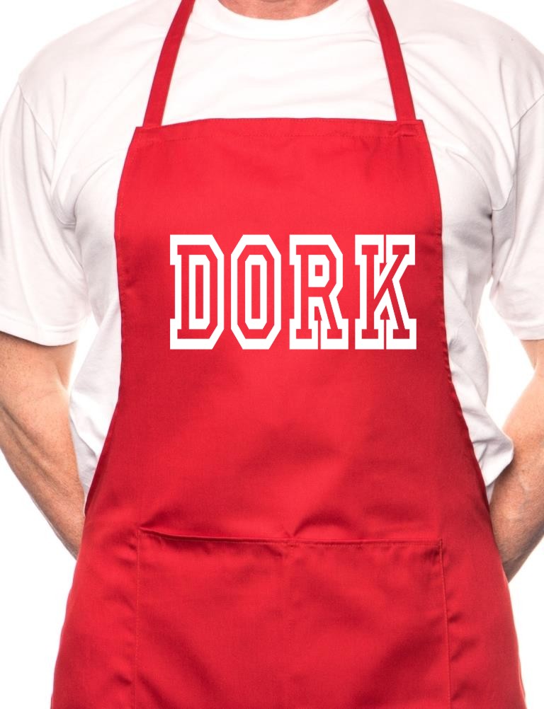 Adult Dork Computor Geek BBQ Cooking Funny Novelty Apron