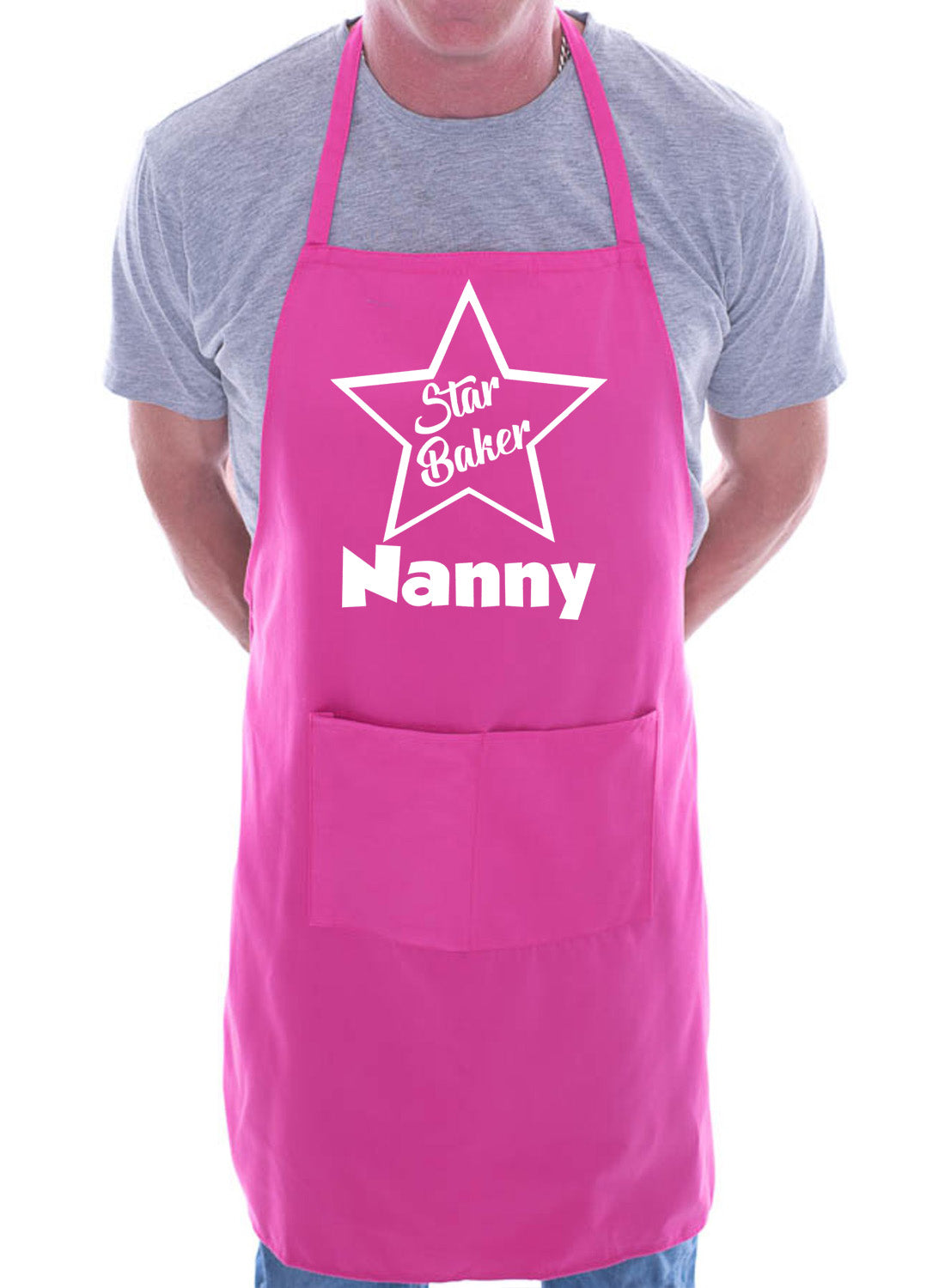 Nanny Is Star Baker Funny Chef Birthday Gift Novelty Baking Cooking BBQ Apron