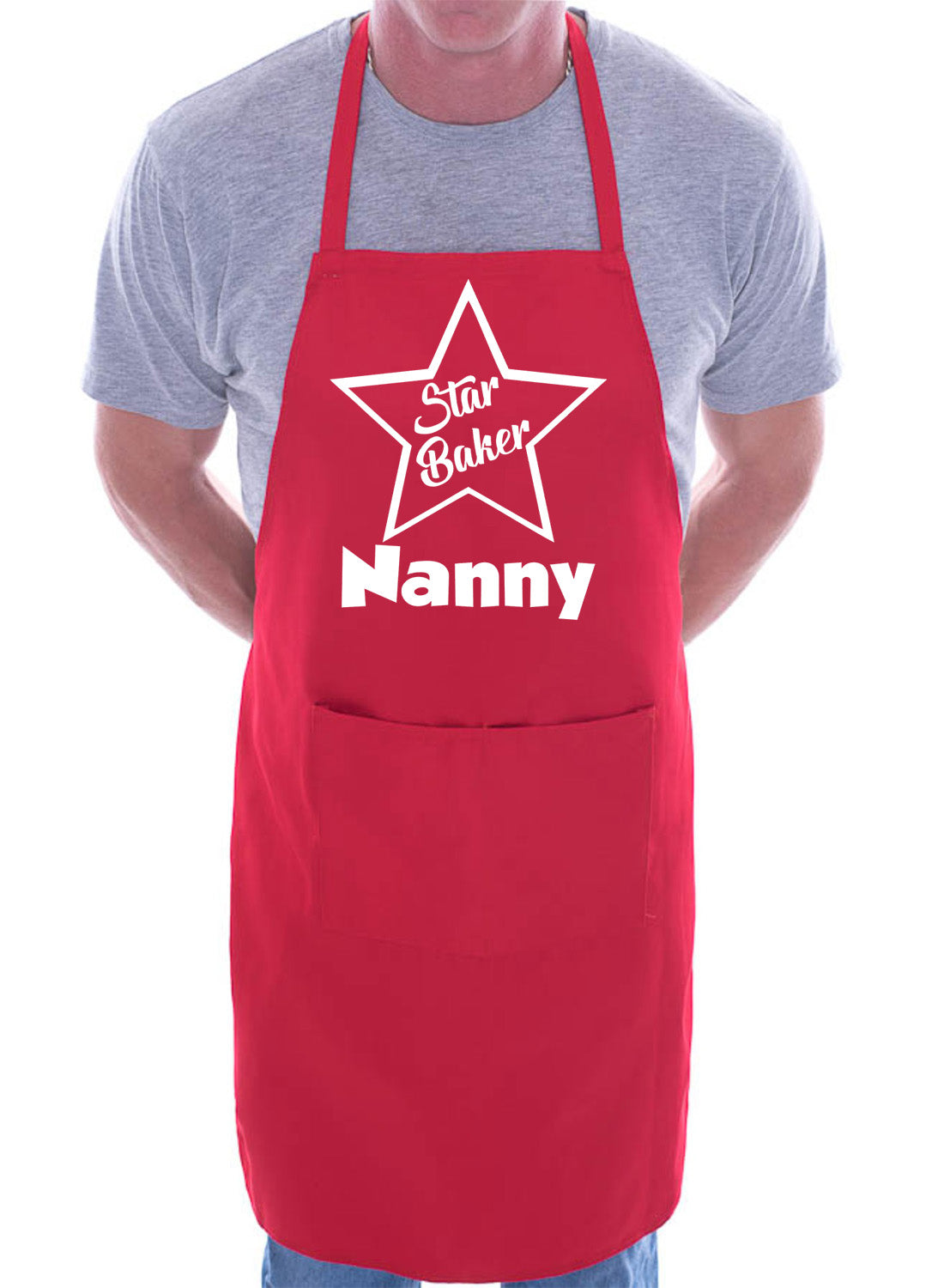 Nanny Is Star Baker Funny Chef Birthday Gift Novelty Baking Cooking BBQ Apron