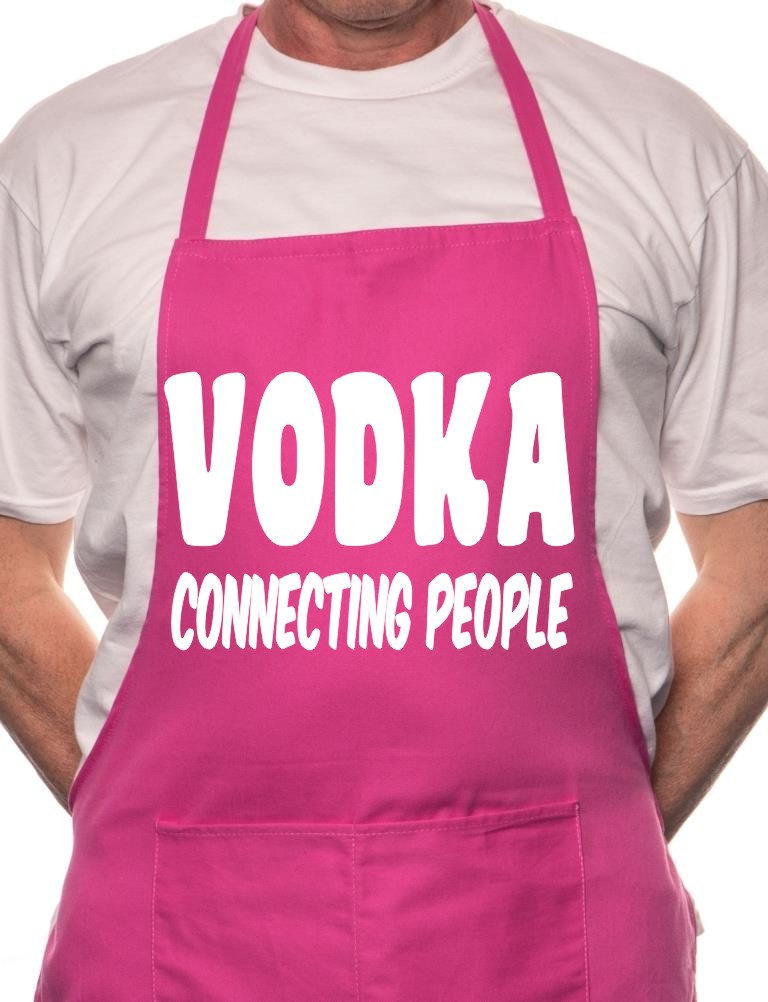 Adult Vodka Connecting Drinks BBQ Cooking Funny Novelty Apron