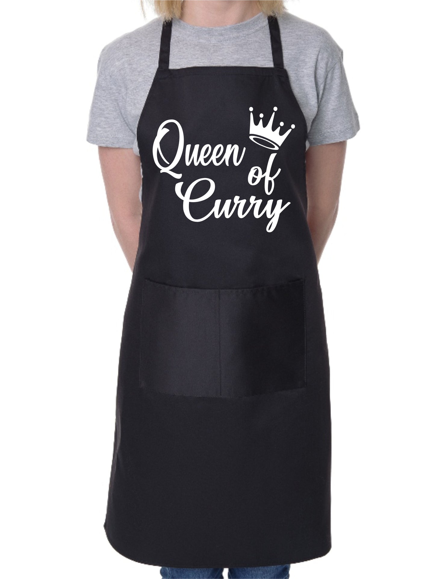 Queen Of Curry Ladies Funny Slogan BBQ Apron