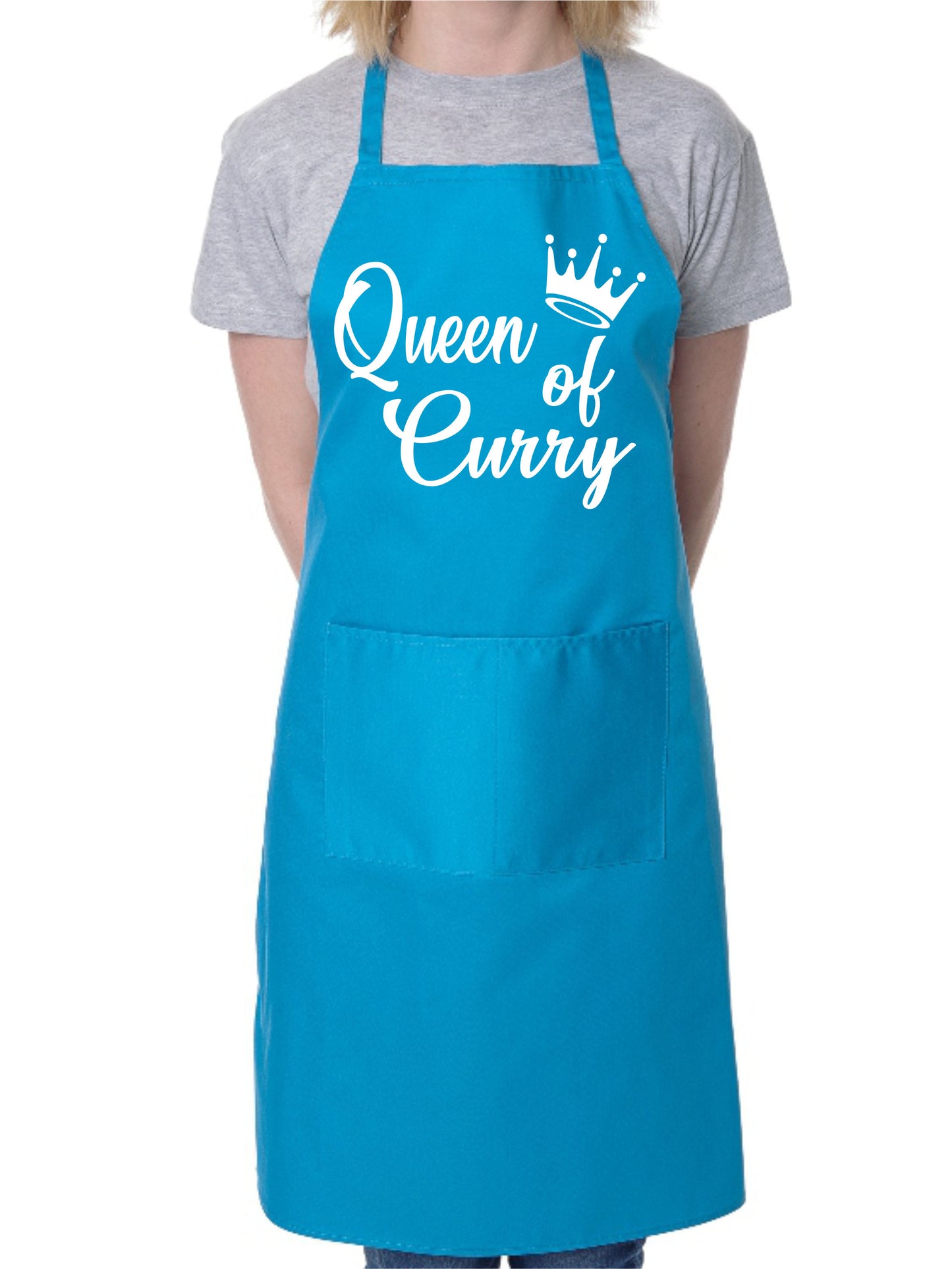 Queen Of Curry Ladies Funny Slogan BBQ Apron