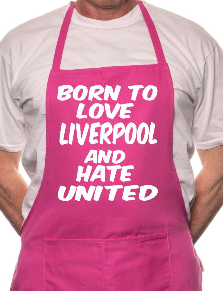 Love Liverpool Hate Man Utd Football BBQ Cooking Apron