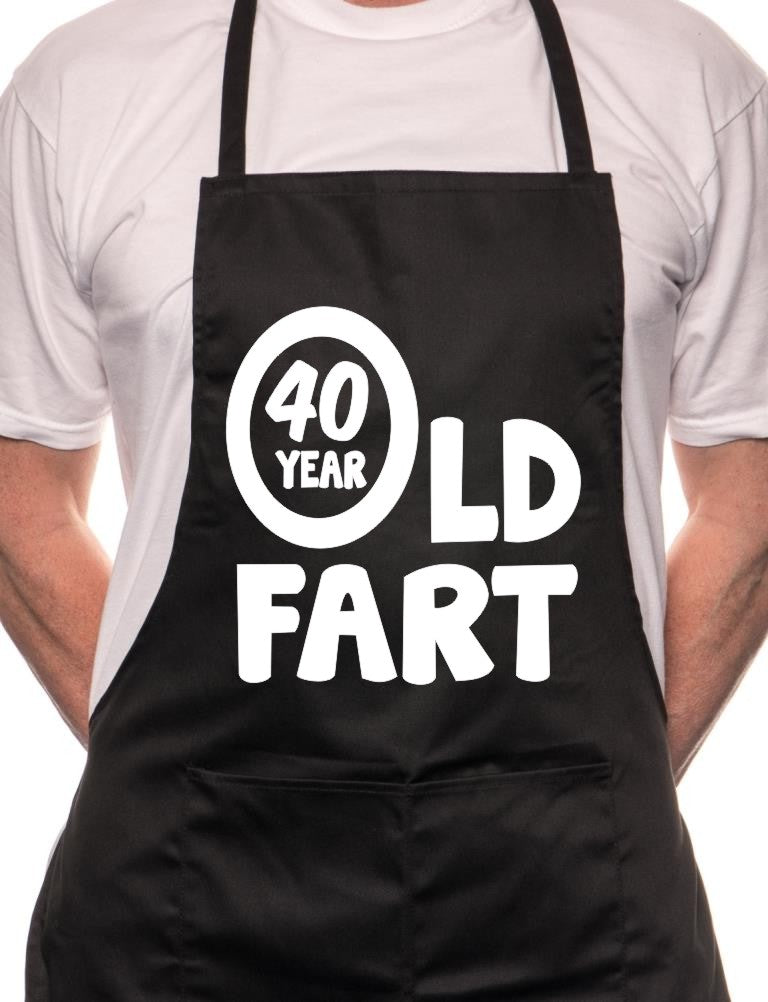 40 Year Old Fart Birthday BBQ Cooking Apron