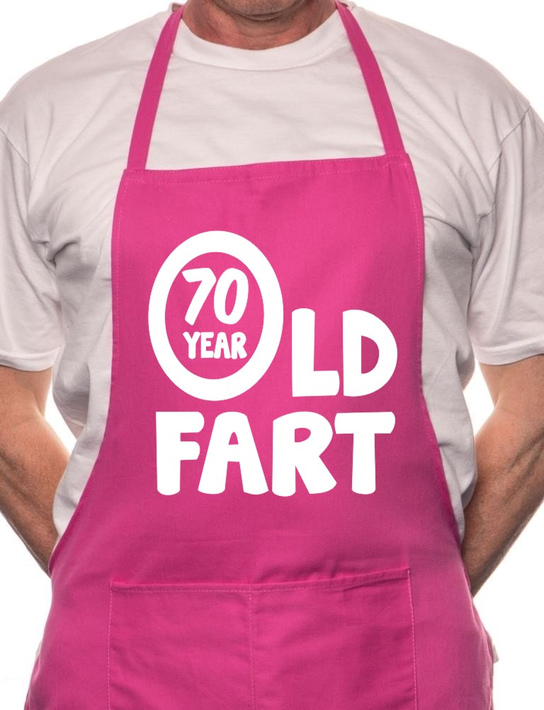 70 Year Old Fart Birthday BBQ Cooking Apron