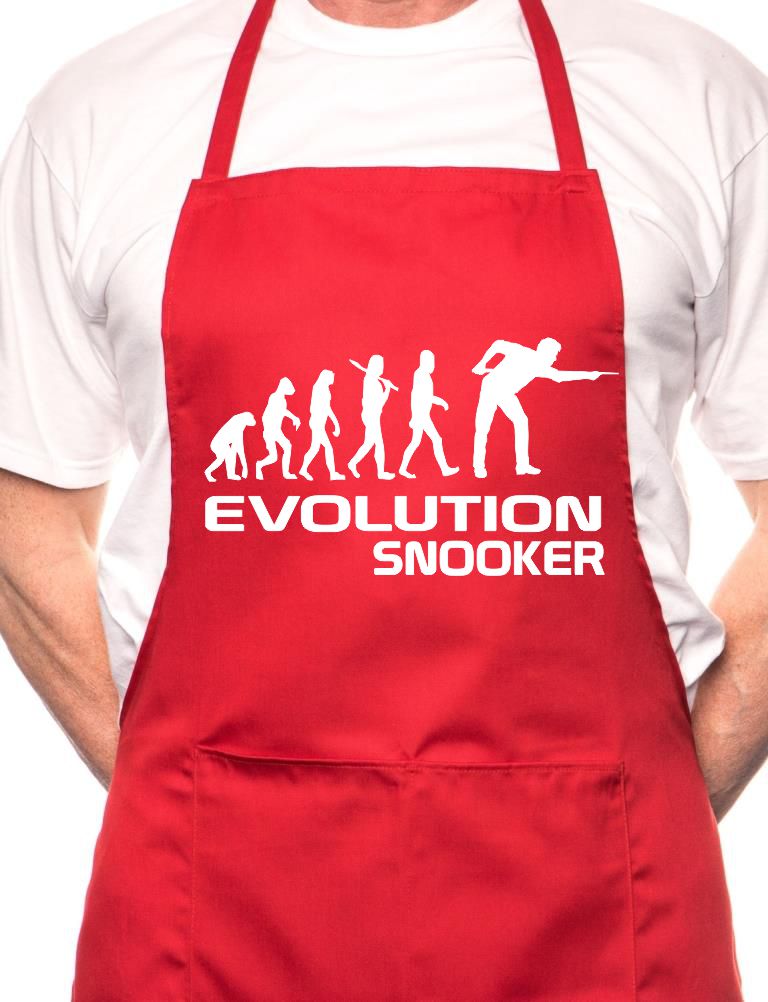 Evolution Of Snooker Player BBQ Cooking Apron