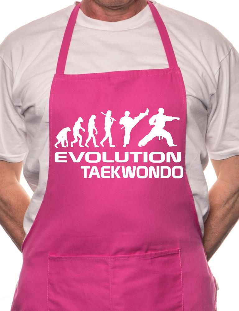 Evolution Of Taekwondo Martial Arts BBQ Cooking Apron