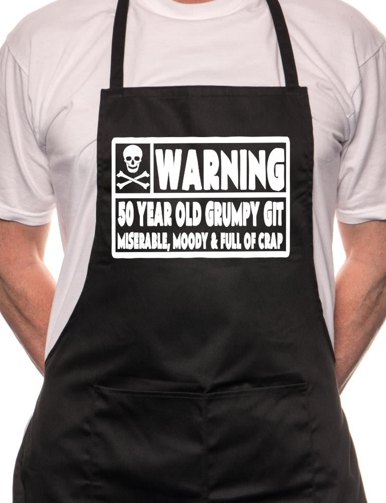 50 Year Old Git 50th Birthday BBQ Cooking Apron