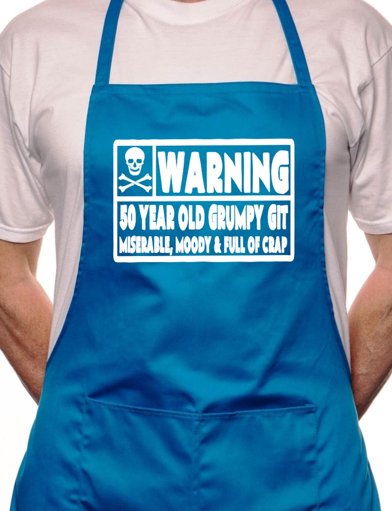50 Year Old Git 50th Birthday BBQ Cooking Apron