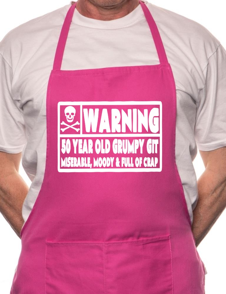 50 Year Old Git 50th Birthday BBQ Cooking Apron