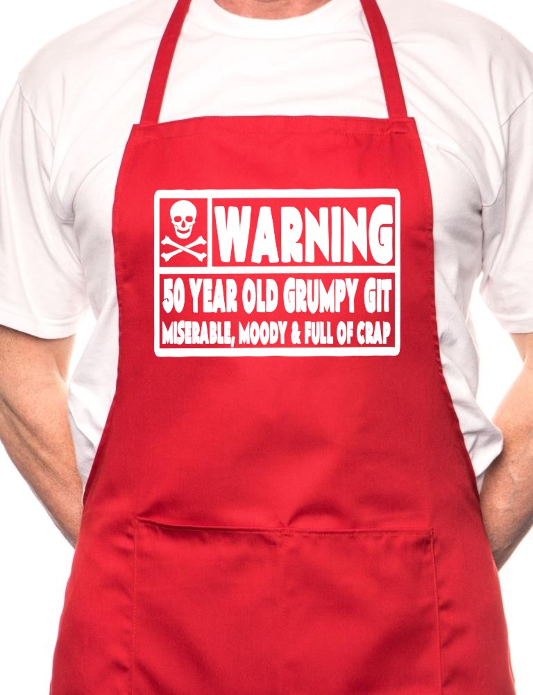 50 Year Old Git 50th Birthday BBQ Cooking Apron