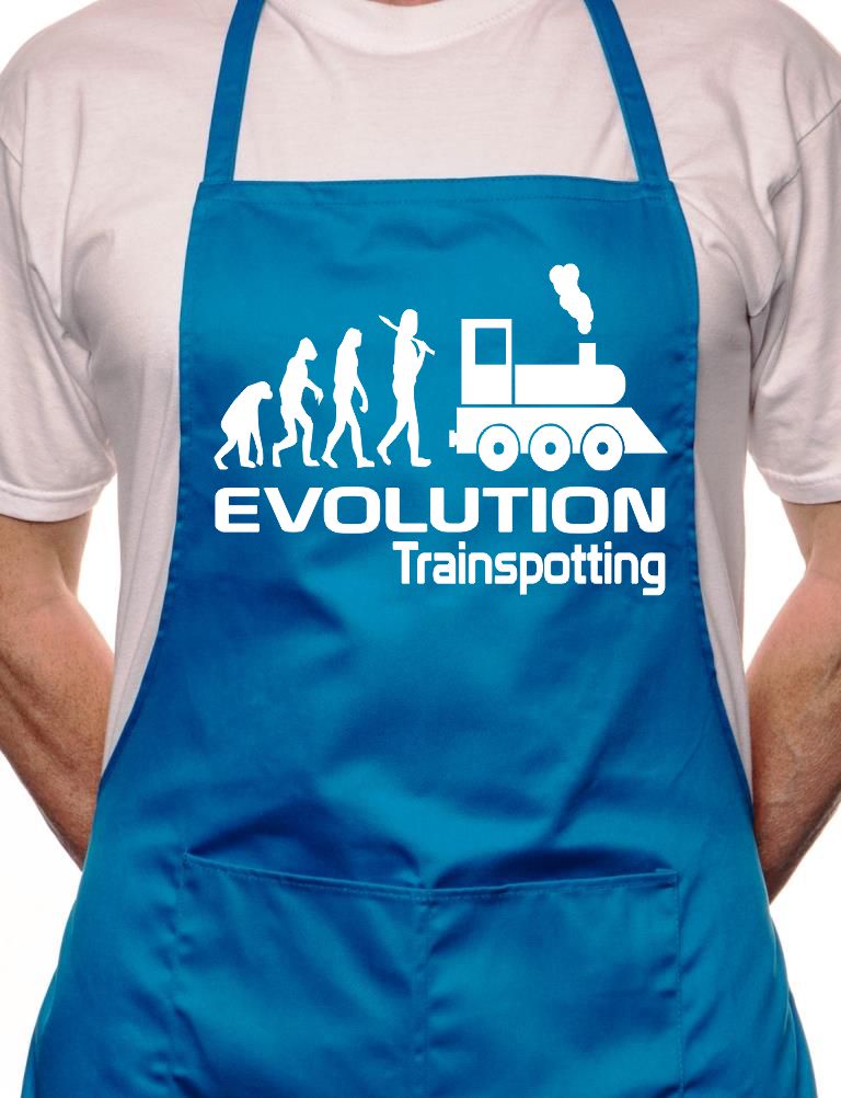 Adult Evolution Of Trainspotting BBQ Cooking Funny Novelty Apron