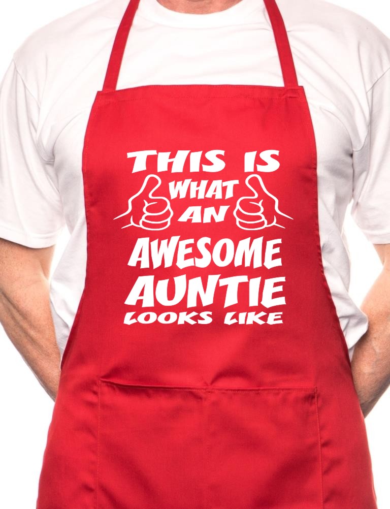 This Is What Awesome Auntie BBQ Cooking Apron