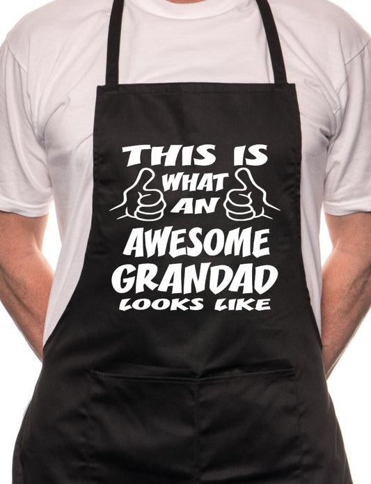 Adult This is What Awesome Grandad BBQ Cooking Funny Novelty Apron
