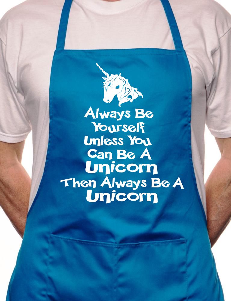 Always Be Yourself Unicorn BBQ Cooking Apron