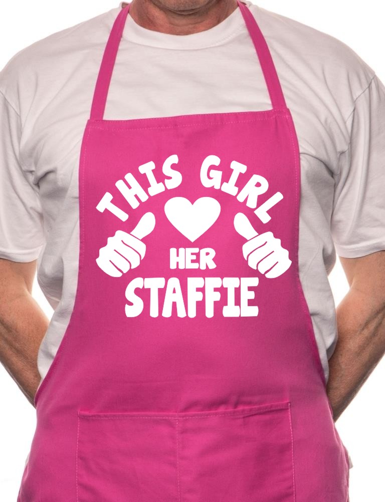 This Girl Loves Her Staffie Dog BBQ Cooking Apron