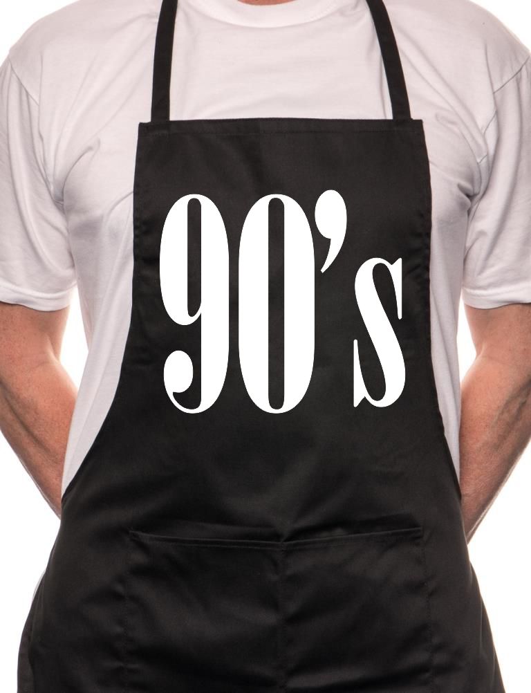 Adult The 90's Nineties Music BBQ Cooking Funny Novelty Apron