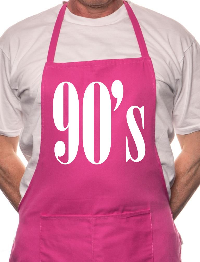 Adult The 90's Nineties Music BBQ Cooking Funny Novelty Apron