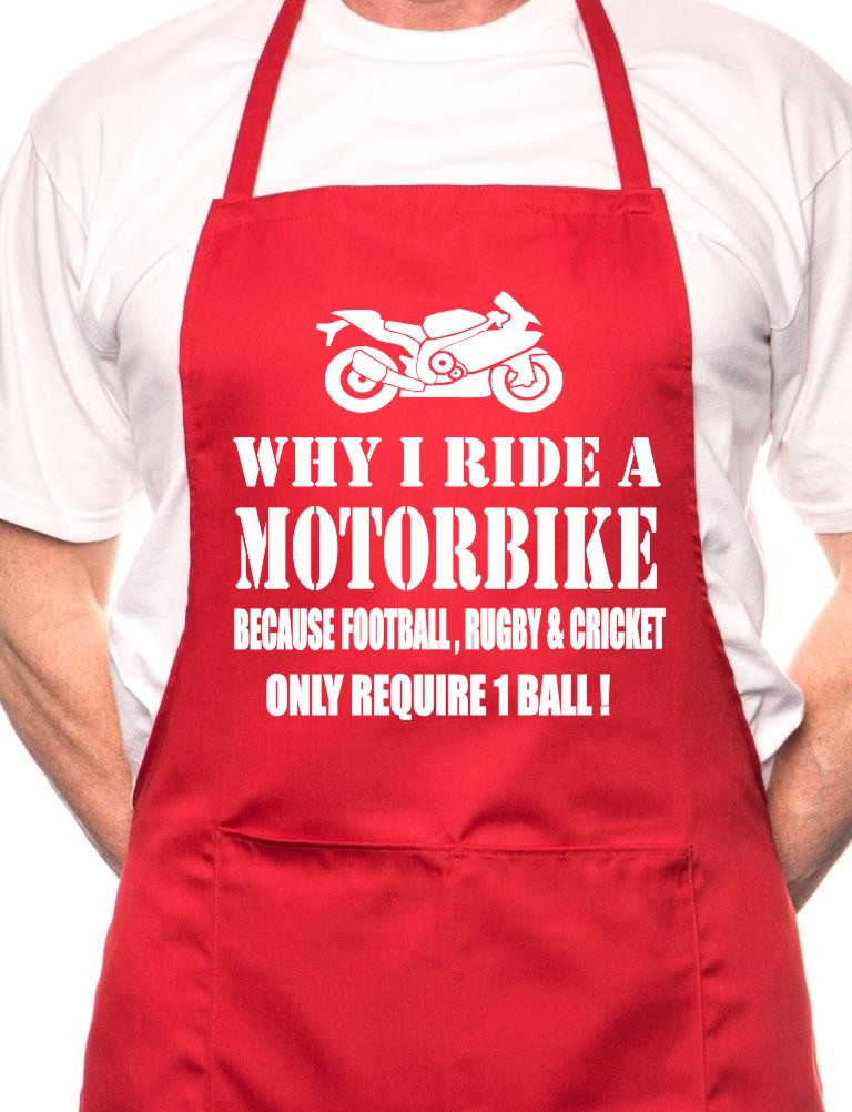 Adult Why I Ride A Motorbike BBQ Cooking Funny Novelty Apron