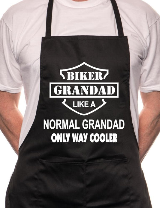 Biker Grandad BBQ Cooking Apron