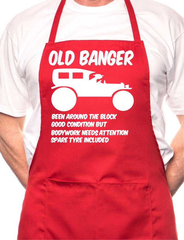 Old Banger Birthday BBQ Cooking Apron