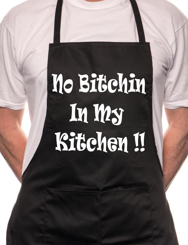 No Bitchin In My Kitchen Funny BBQ Cooking Novelty Apron