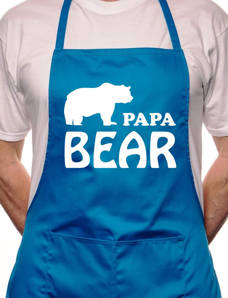 Papa Bear Fathers Day BBQ Cooking Apron