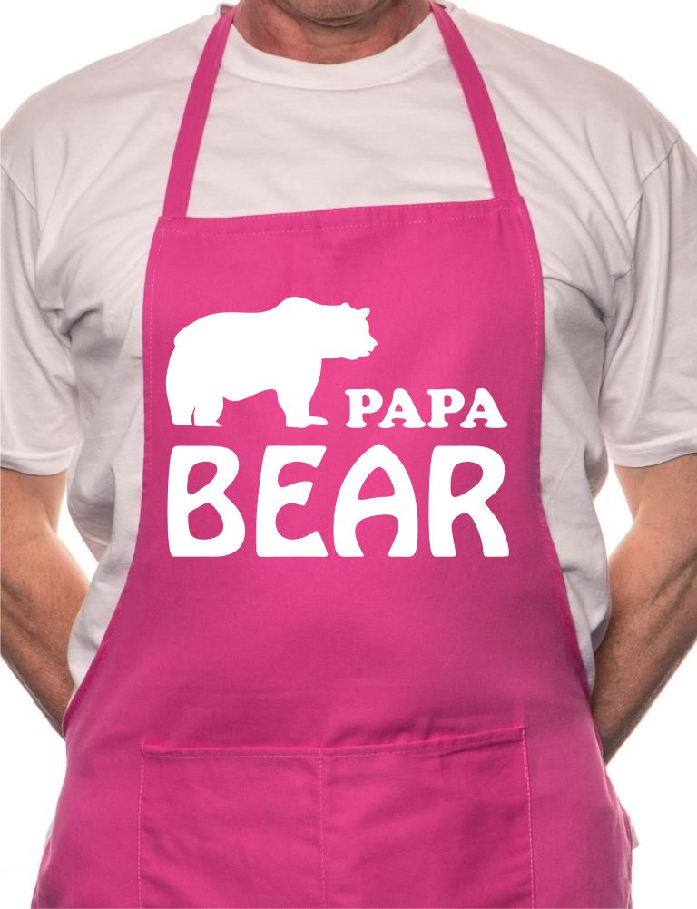 Papa Bear Fathers Day BBQ Cooking Apron