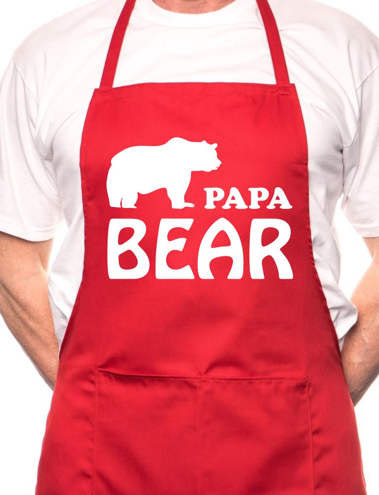 Papa Bear Fathers Day BBQ Cooking Apron