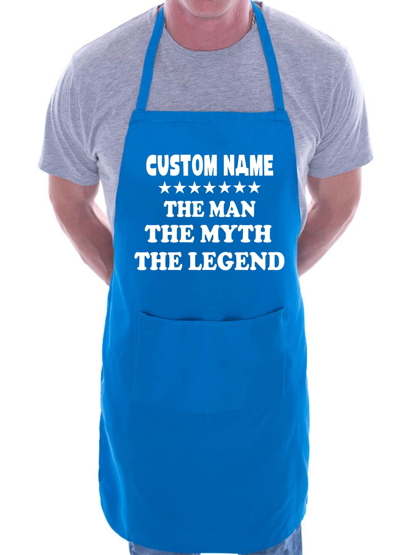 Personalise This Apron The Man The Myth Custom Name Here Birthday Present