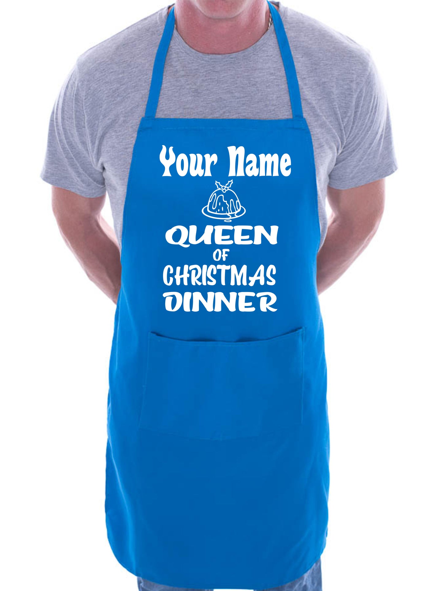 Your Name Queen Of Christmas Apron Any Name Xmas Gift Personalised