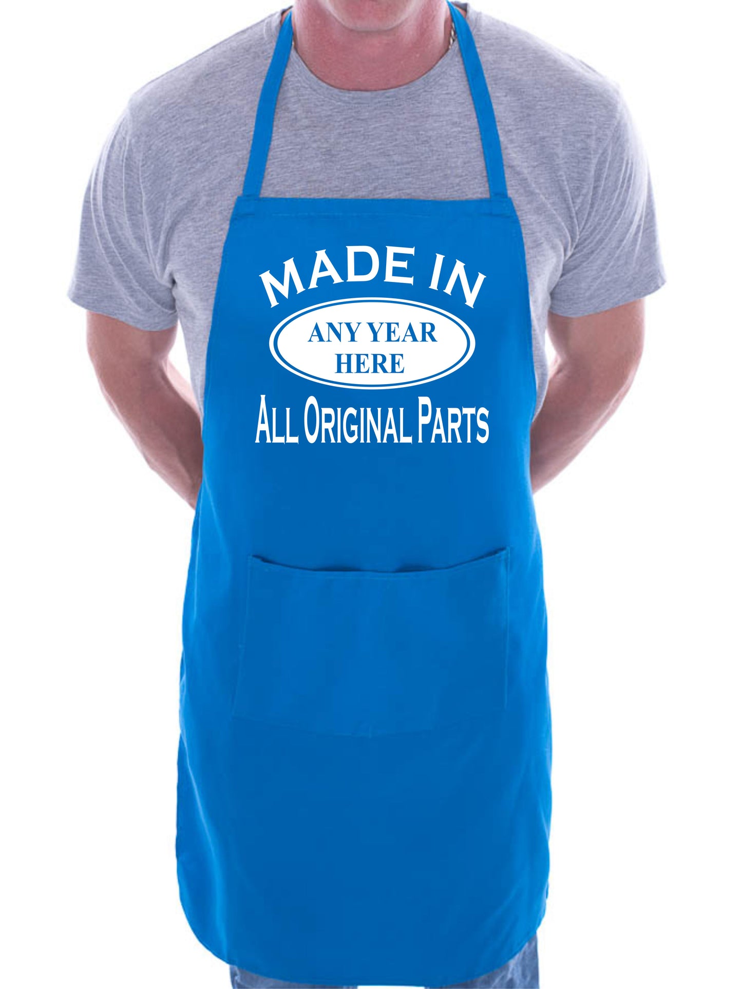 Made In Any Year Customise This Apron With Any Year Baking BBQ Cooking