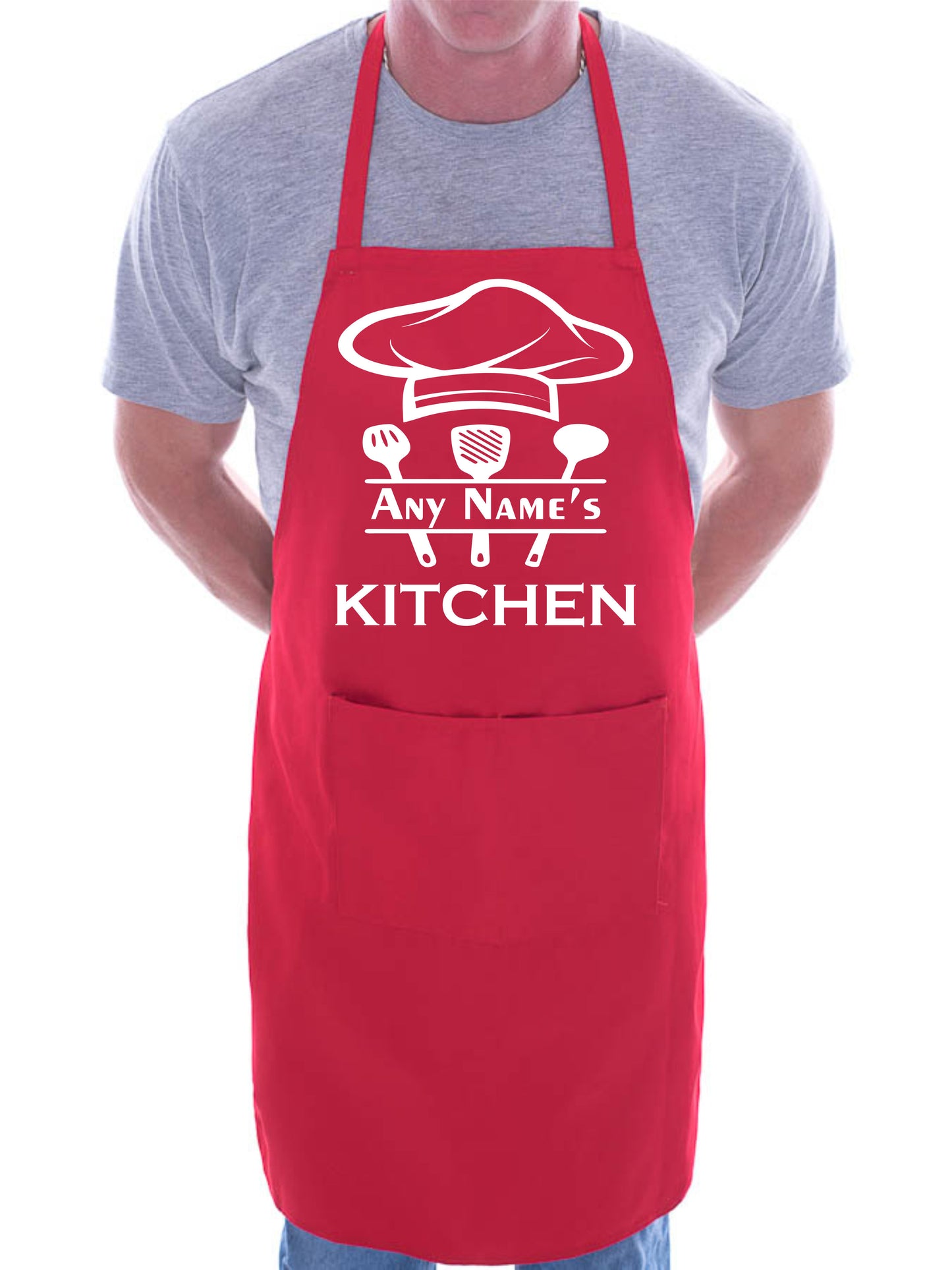 Personalised Apron Kitchen Add Your Name Here Baking Cooking