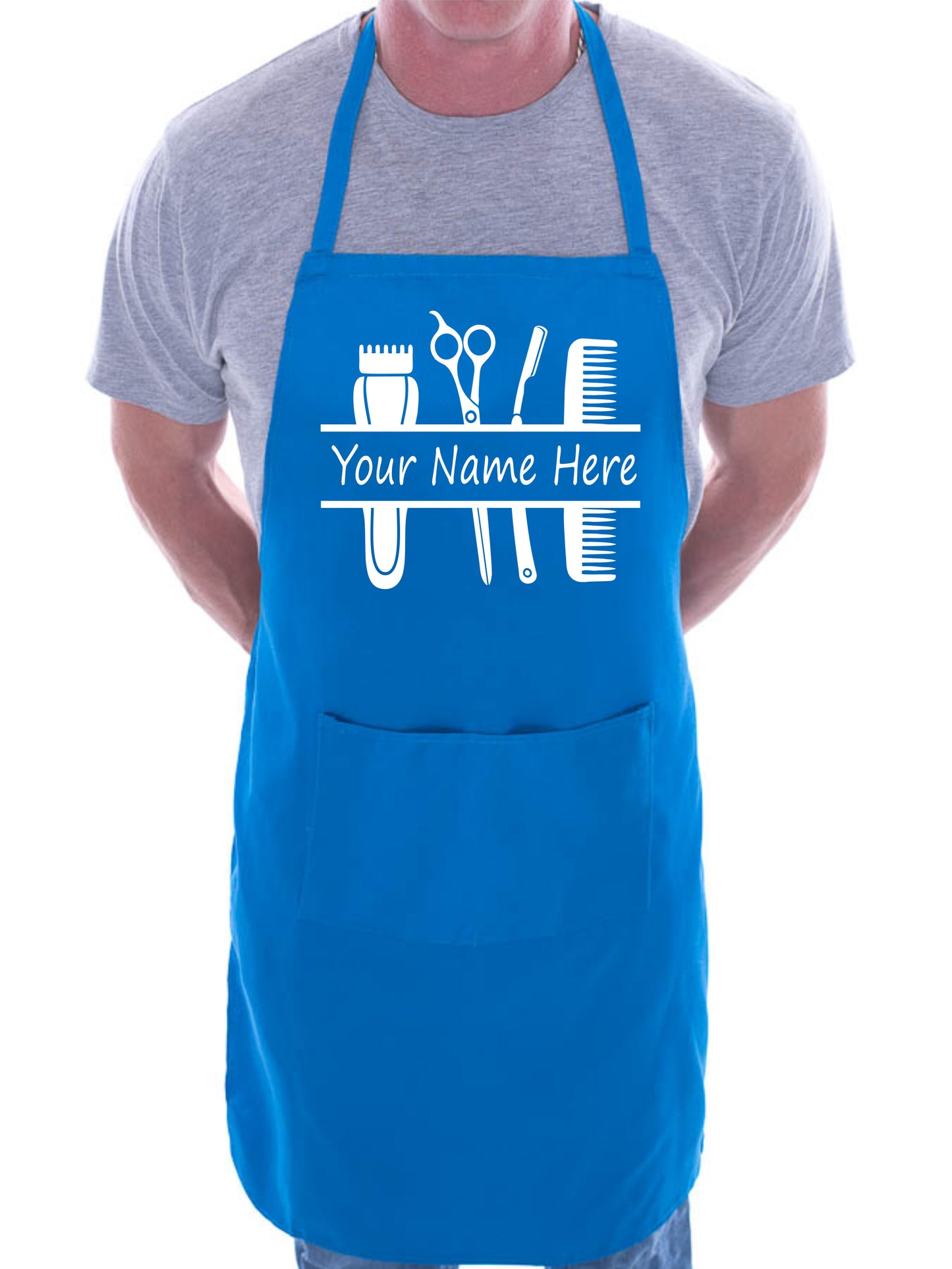 Personalise This Apron Barber Shop Add Name Or Company Name Here