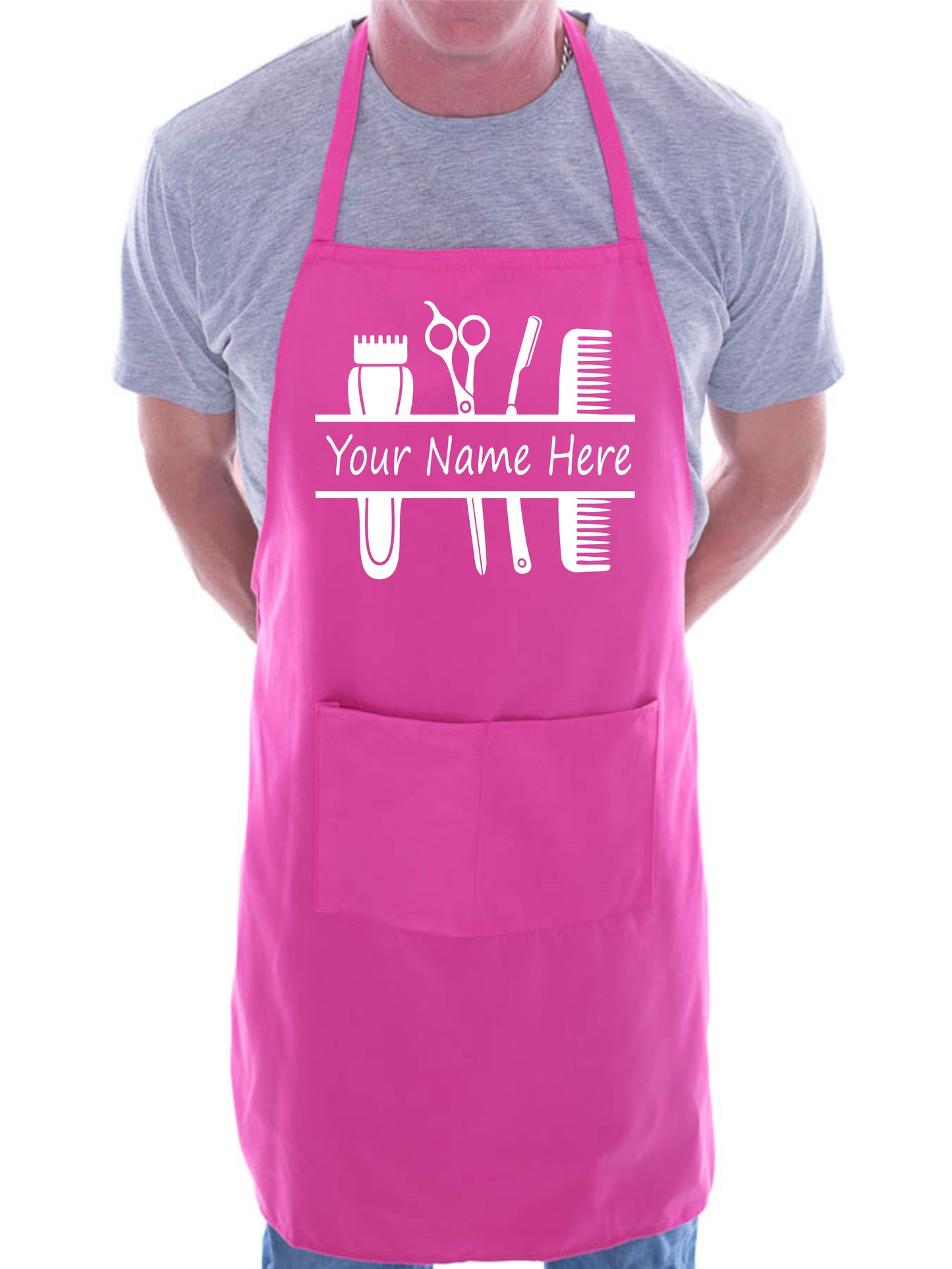 Personalise This Apron Barber Shop Add Name Or Company Name Here