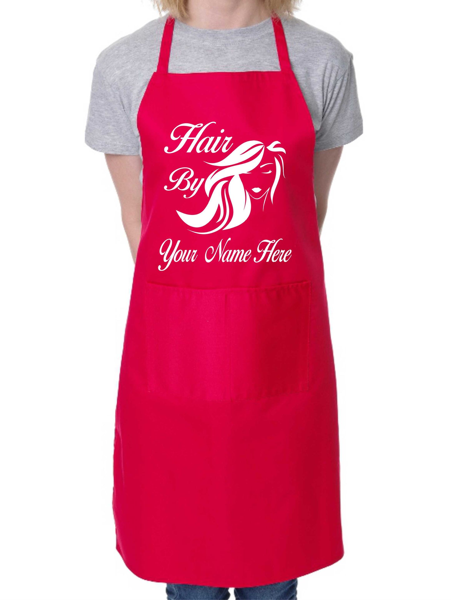 Personalised Apron Hair By Add Your Name Here Hairdresser Shop