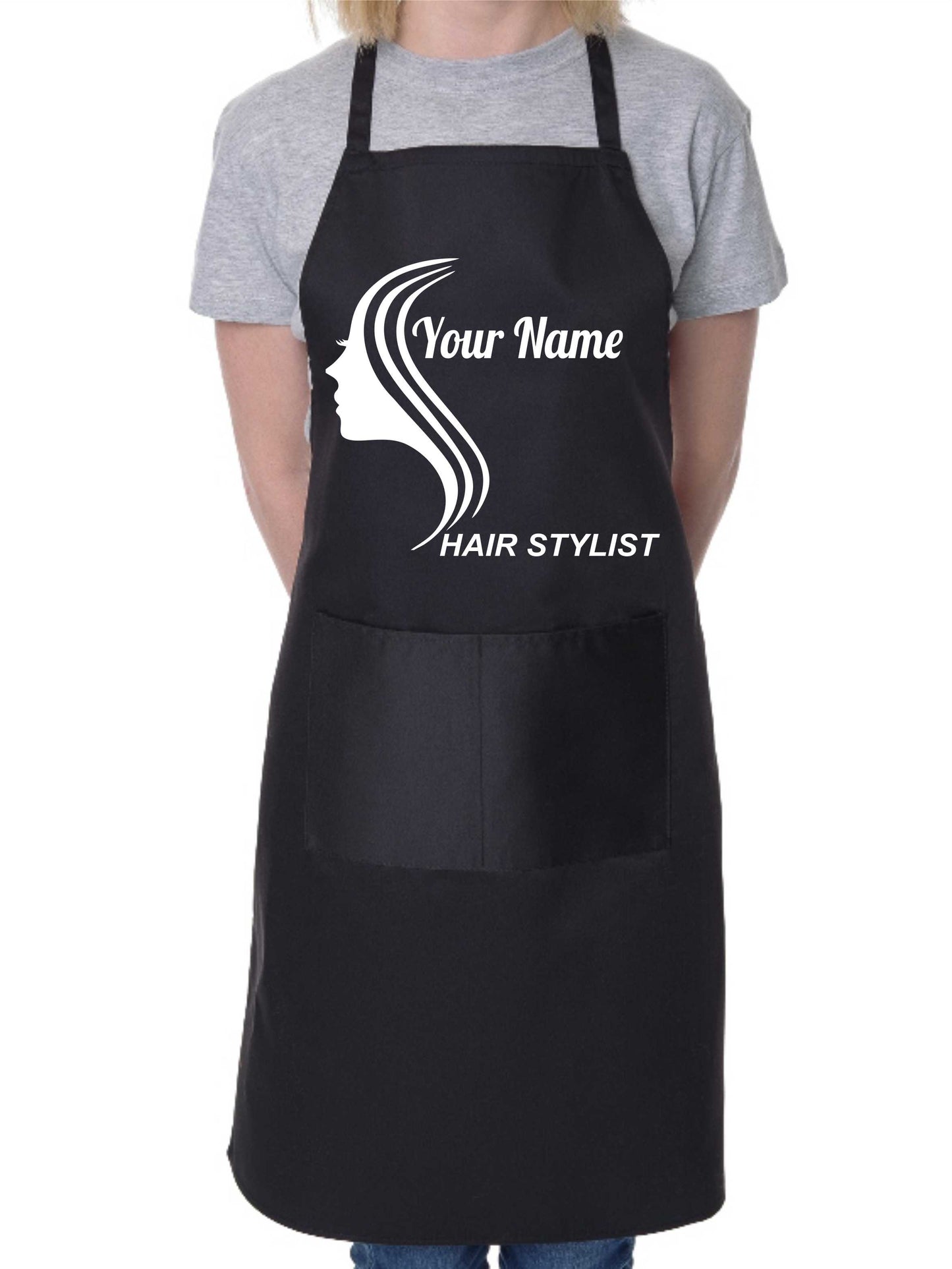 Personalised Apron Hair Stylist Add Shop Name Here Hairdresser
