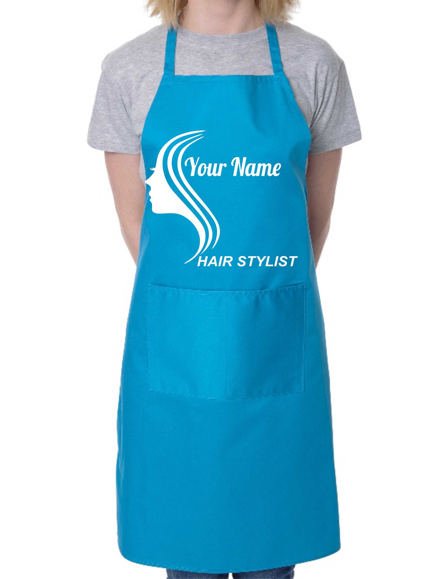 Personalised Apron Hair Stylist Add Shop Name Here Hairdresser