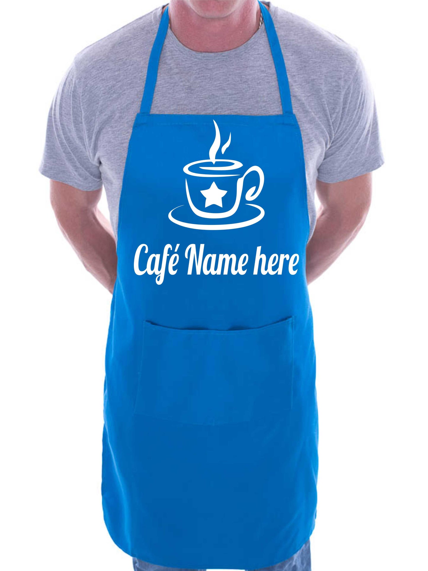 Personalised Apron Café Restaurant Add Your Shop Name here
