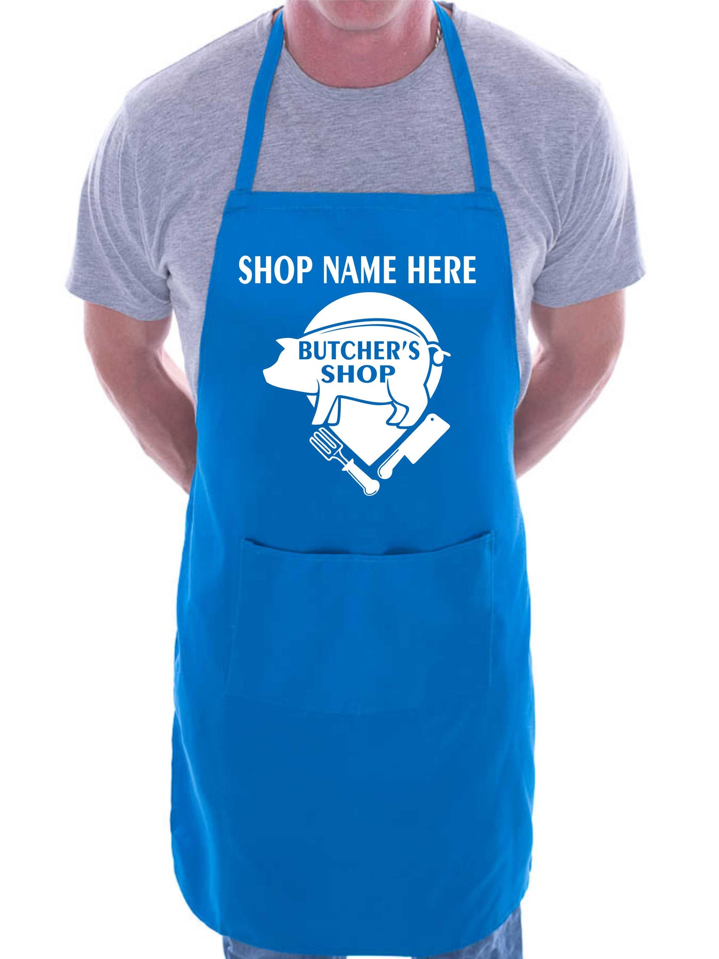 Personalised Apron Butchers Shop Add Shop Name Here Butchery