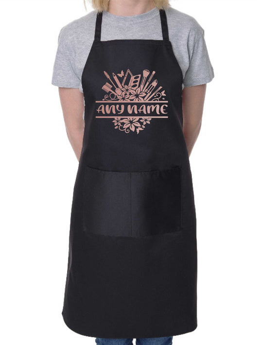 Personalised Apron Beauty Make Up Salon Your Name Here Cooking Birthday