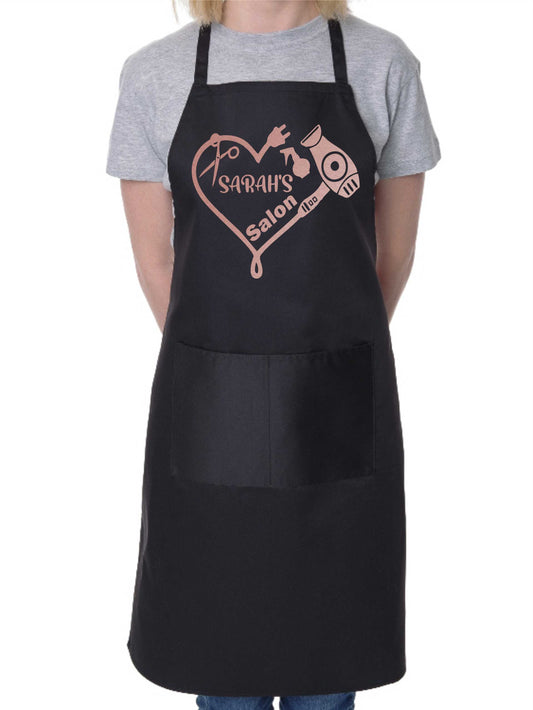 Personalised Apron Hairdresser Beauty Salon Your Name Here Work Gift