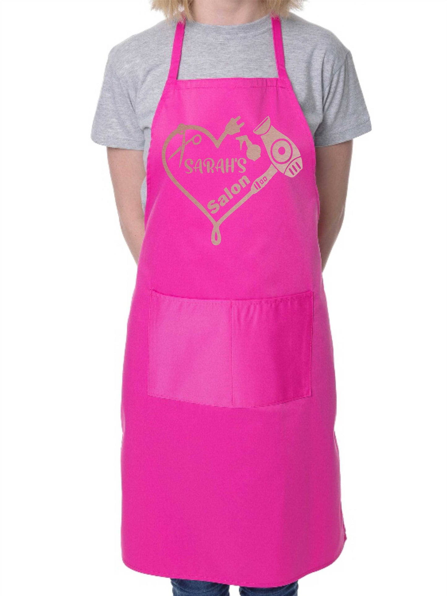 Personalised Apron Hairdresser Beauty Salon Your Name Here Work Gift