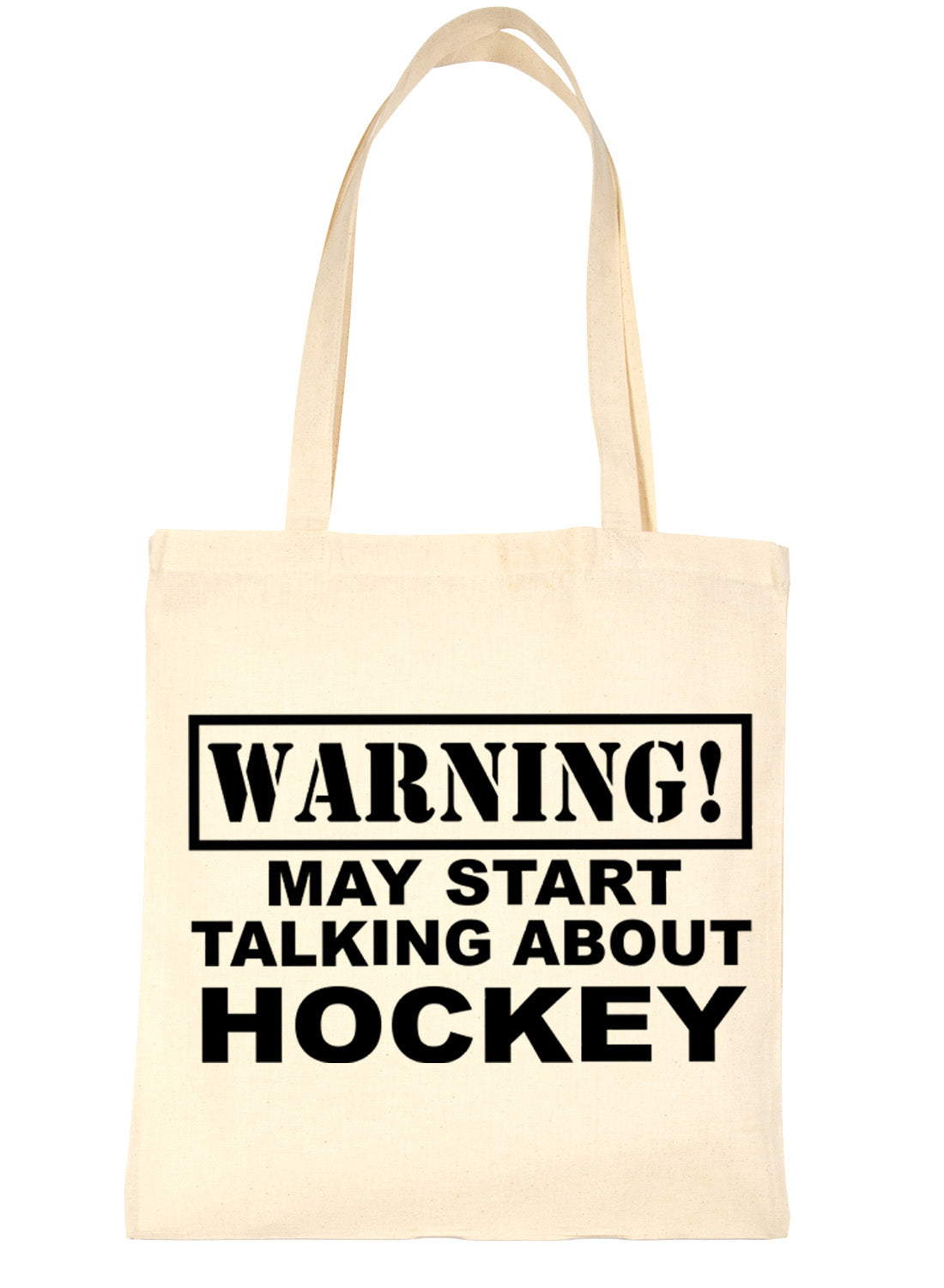 Warning May Talk About Hockey Bag For Life Shopping Tote Bag